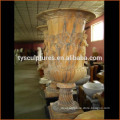 Western style hand carved stone sculpture flower pot
